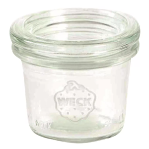 Patentglas, weck, 50 ml, Ø6 cm, m/låg