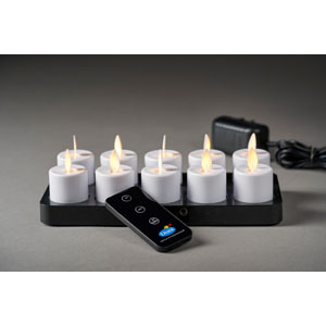 Led set bevægende flammer 38x36mm 1x1/krt - Billede 2