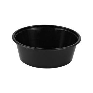 Microskål m/låg, sort, 10 oz