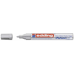Paint marker Edding 750 permanent hvid 2-4mm rund spids 10 stk/krt