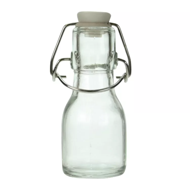 Flaske m/patentprop, 8 cl, Ø47x110 mm - 12 stk/krt