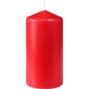 CANDLES PILLAR 100X50 RED 10x6/krt