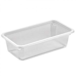 Plastbakke, K2182-1F, PP, sort, 178x98x50mm, 605 ml