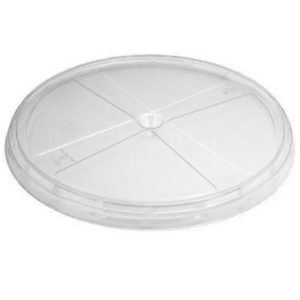 Låg, klar, APET, Ø330x22,7 mm - 60 stk/krt