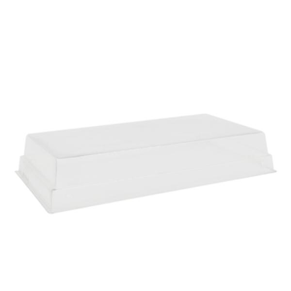 PET låg til 22x10x4,5 cm Kraft Bakke 240 stk/krt