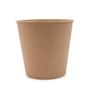 Kyllinge spand/Popcorn bæger, 2500 ml, kraft/brun