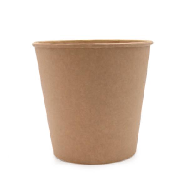 Kyllinge spand/Popcorn bæger, 2500 ml, kraft/brun