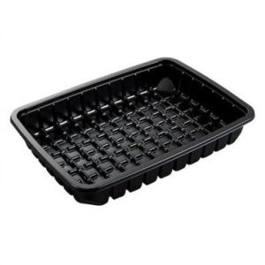 Kød PP bakke sort,2000 ml, 276,STK/krt