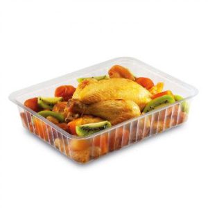 Plastbakke, 1520 ml, 230x180x50 mm, PP, Transparent - 450 stk/krt