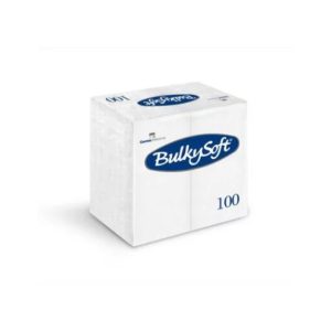 Serviet, Hvid, 3-lag, BulkySoft, 1/8 fold, 40 x 40 cm