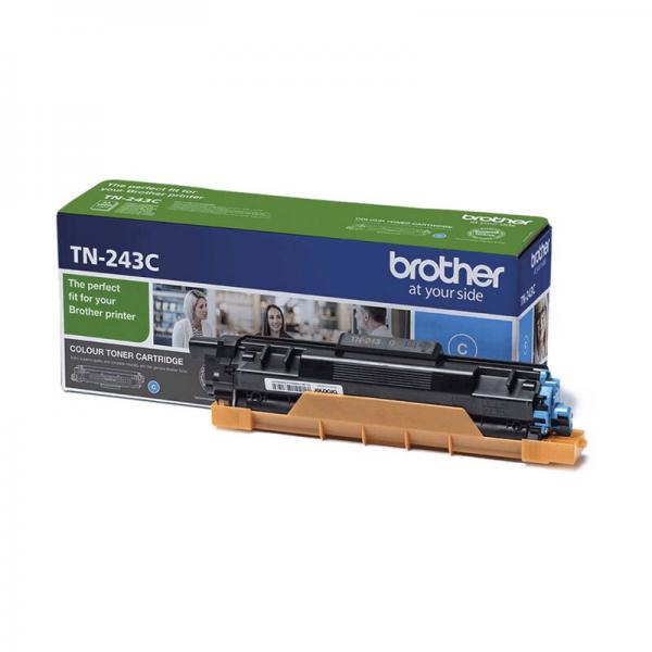Lasertoner Brother TN243C cyan ca. 1000 sider Farve LED