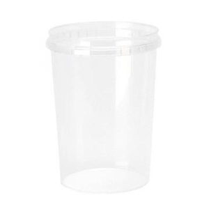 Plastbøtte, PP, 155ml, Ø69x68mm, klar