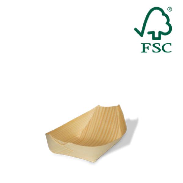 Træbåd, 14 cm, FSC 100%, kolli 1.000stk/krt