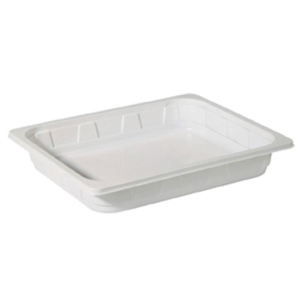 TRAY 1/2GN PP WH 1-COMP 325X265X50 100x1/krt