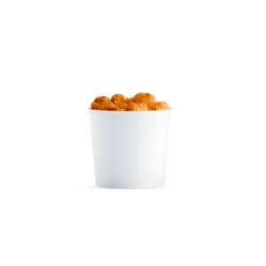 Kyllinge spand / Popcorn bæger, 897ml, hvid 600stk/krt