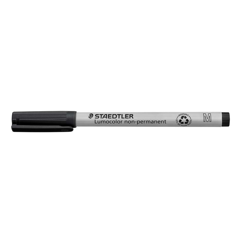 Svart marker - Staedtler Lumocolor