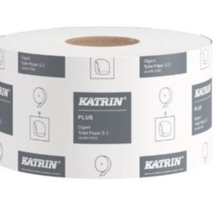 Toiletpapir, Katrin Plus, Gigant 2-lags, Ø18 cm x 160 m hvid - 12 rl/krt