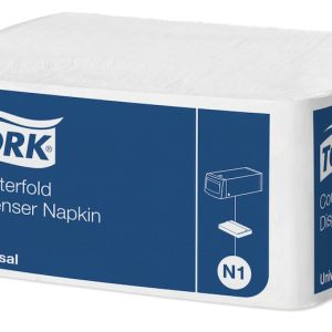Serviet Tork N1 Novafold 33x30 cm nyfiber hvid 24 pk x 300 STK/krt