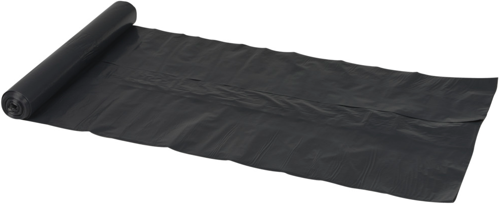 Sæk, neutral, 100 l, sort, 45 my, LDPE/recycle, 70x110cm 20 rl/krt