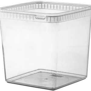 Condi bøtte, 192x192x191mm, 5000 ml, klar, PP, 1-rums