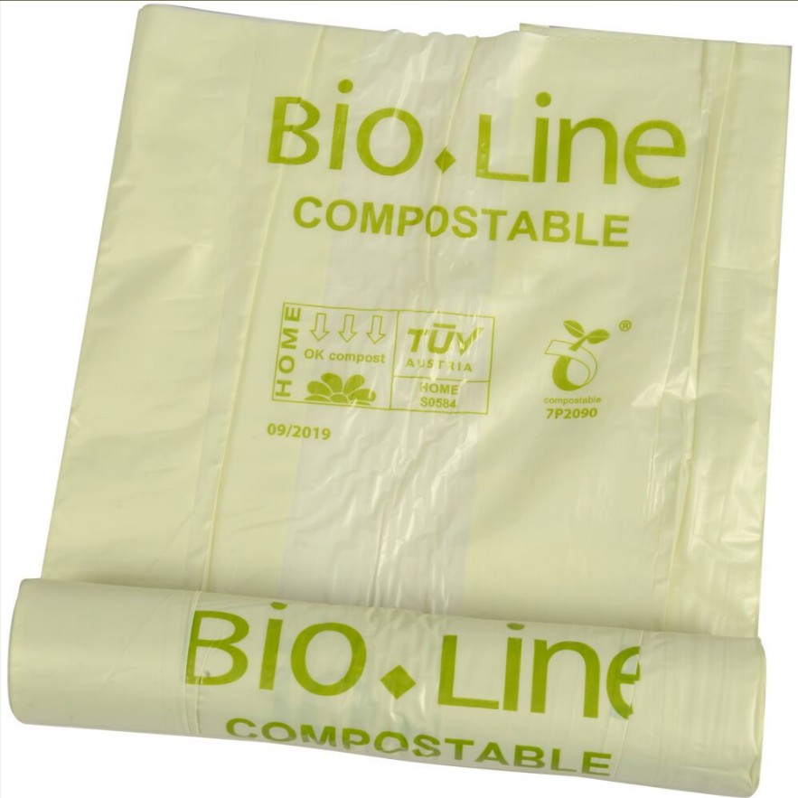 Biosæk Bio-Line, 120 l, transparent grøn, 80x110cm 30my