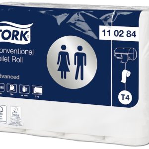 Toiletpapir Tork Advanced T4 2-lag 34.7 m Hvid 24 rl/krt