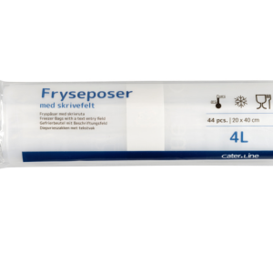 Frysepose, 4 l, klar, LDPE/virgin, 20x38cm 48 rl/krt