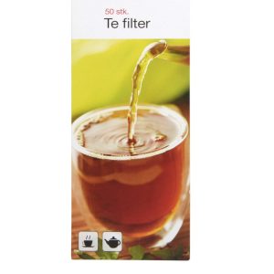 Tefilter hvid papir 50stk/pk