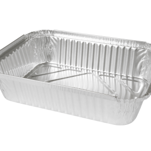 Aluminiumsbakke, 26,1x19x6,1cm, aluminium, 1850 ml, rektangulær 4x90 stk/krt