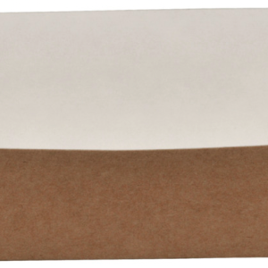 Pommes frites bakke, nr. 0, brun 12x6x3,7cm