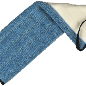 Tør- og fugtmoppe, blå, mikrofiber, 45 cm, med velcro 1 stk/pk