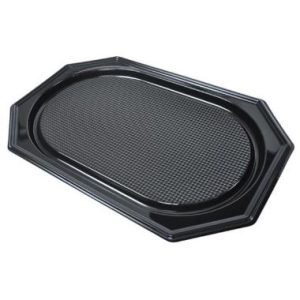 Fad 36x54 cm Stor Plast PET Sort 10x10stk/Krt