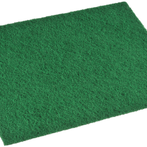 Skurefiber, 22,5x15x0,8cm, grøn, polyester/nylon, medium skureeffekt
