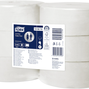 Toiletpapir, Tork Advanced Jumbo, T1 2-lags, Ø26 cm