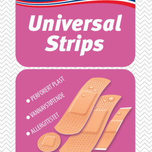 Hæfteplaster, vandfast, 4 assorterede størrelser 18 stk/pk