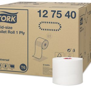 Toiletpapir Tork Universal T6 Mid-size 1-lag 135 m Hvid 27 rl/krt