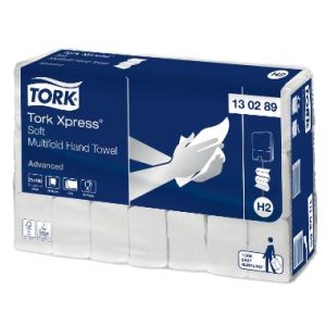 Tork Xpress Soft Multifold Adv. 2-lags, interfold, 21,3x24x8 cm, hvid - 21x180 ark/krt