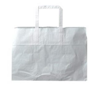 Bærepose neutral hvid papir 17l 350x170x245mm