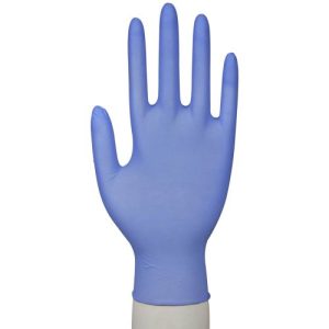 Latexhandsker, M, blå, let pudret, 100 stk/pk