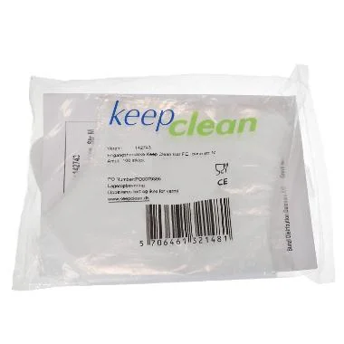 Engangshandske, KeepClean, klar, PE, M