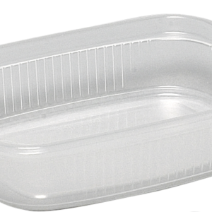 Plastbakke, 10,5x8x2,5cm, 125 ml, 125 ml, klar, PP 1000 stk/krt