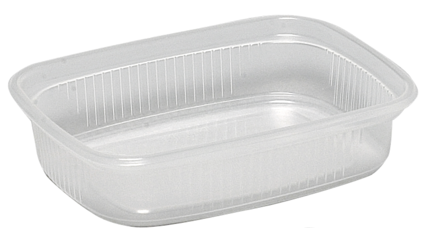 Plastbakke, 10,5x8x2,5cm, 125 ml, 125 ml, klar, PP 1000 stk/krt