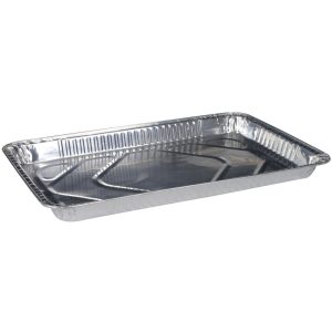 Gastronorm bakke 52,5x32,5x4,5cm, 4500 (5350) ml alu rektangulær, 1/1 GN 50 stk