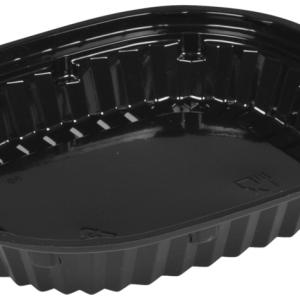 Sushi bakke, 17,7x15x2,7cm, 300 ml, sort, PS, lille 500 stk/krt