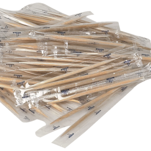 Tandstikker, 6,5cm, natur, enkeltpakket, 1000 stk/pk