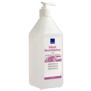 Hånddesinfektionsgel, 600 ml, 85% ethanol, flaske med pumpe - 1 stk