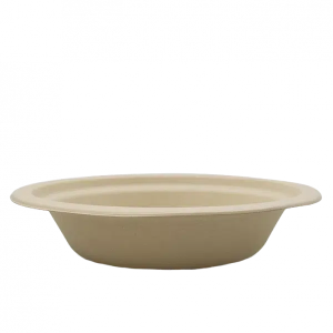 Dyb sukkerrørstallerken, Ø18x40mm, 400 ml - 500 stk/krt