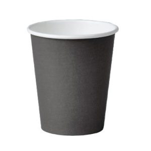 Kaffebæger pap, 8 oz, koksgrå - 1000 stk/krt