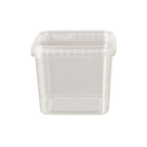 Bøtte 1150 ml 129x129x108 mm PP Klar 12 STK/ps