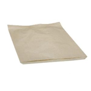 Bagerpose 1kg, brun, 160x260+20 mm, FSC, 40g